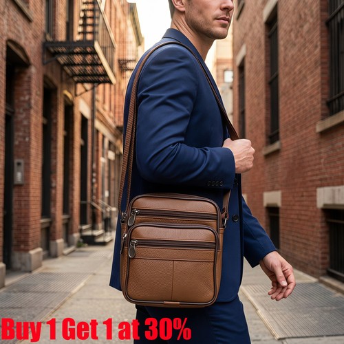 Men leather crossbody - men's,