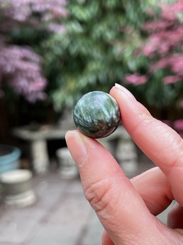 Seraphinite polished crystal - seraphinite,