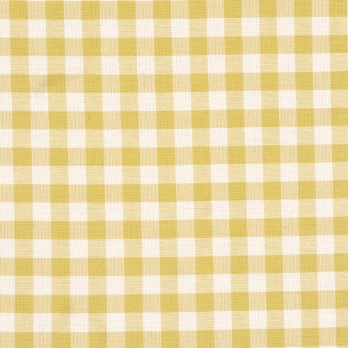 Gingham check yellow fabric - gingham,