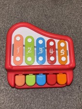 Play Right 2 in 1 Piano + Xylophone Musical Toy Colorful Keys, Chimes