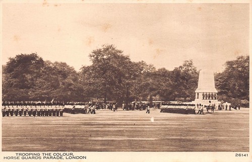Trooping the colour horse - trooping,