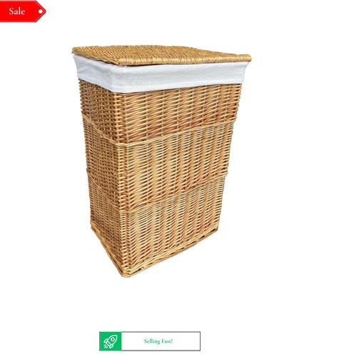 Rectangular wicker laundry - rectangular,
