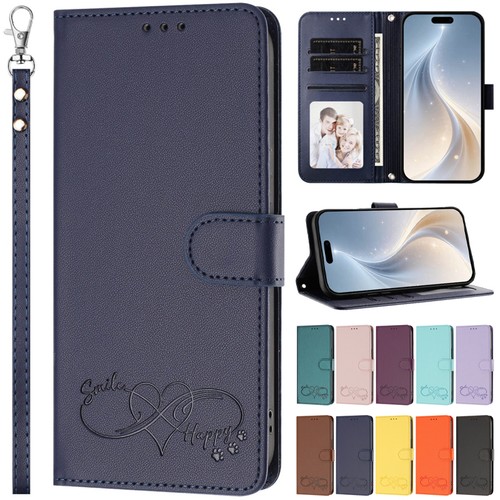 Leather magnetic flip wallet - magnetic,