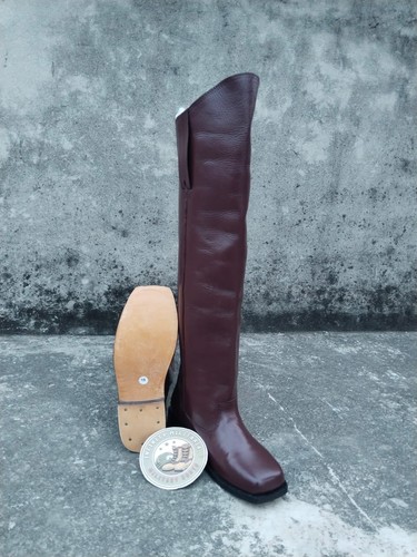 Handmade dark brown leather - dark,