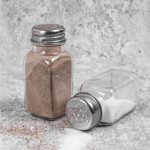 Glass salt pepper shaker - glass, &
