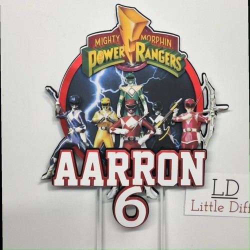 Power rangers cake - rangers, topper