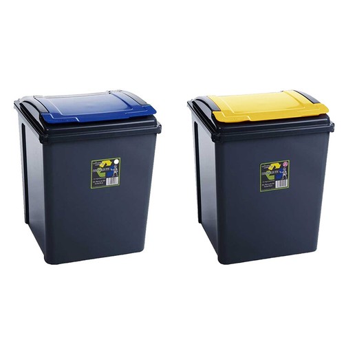 50l plastic recycle bin lids - &,