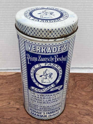 Vintage verkade biscuits tin - verkade's,