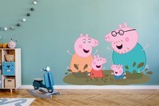 Peppa pig family wall sticker - wall,