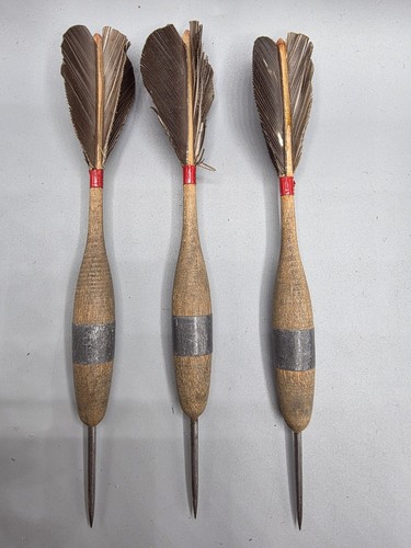 Vintage set wooden darts - vintage,