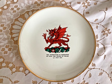 Vintage Welsh Commemorative Plate Royal Investiture 1969 Welsh Dragon