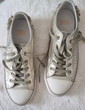 Ash Women Leather  trainers Virgo Iron Gold size 38