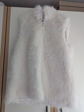 Ivory Faux Fur Gilet New Without Tags