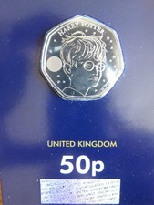 2022 harry potter 50p coin 25 Years Change Checker Unc Queen Elizabeth II 