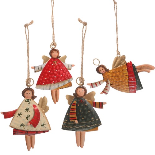 4pcs vintage christmas angel - 4pcs,