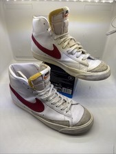 Nike Blazer 77 Vintage Mid Mens White Sail Habanero Red Trainers UK9