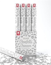 Silver 50cm Confetti Cannons