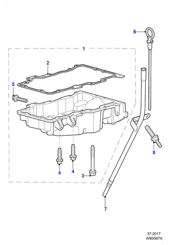 Jaguar dipstick location tube - jaguar,