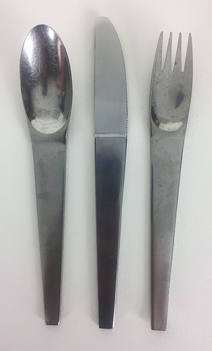 Stainless steel flatware - steel, 3