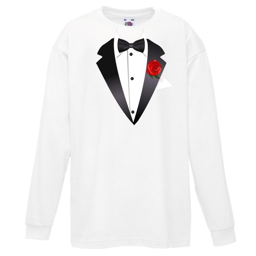 Tuxedo fancy dress shirt - tuxedo, t-shirt