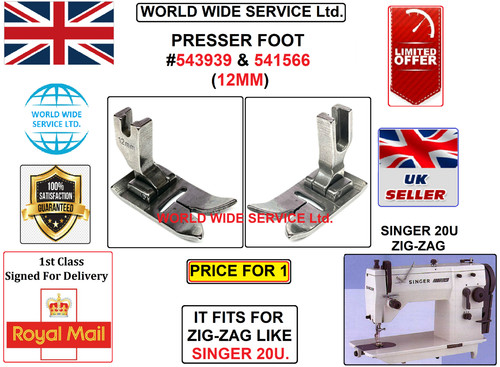 Singer 20u zigzag presser - presser, foot