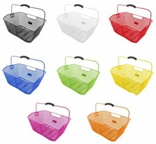 M-Wave Mesh Steel Wire Bike Cycle Basket W/Handle Shopping (without fittings)