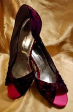 Emilio Luca x ~ Black And Pink Lace Shoes ~ Worn Once ~ UK 5 ~ Box Inc.