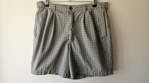 Vintage 90s michael plaid - st,