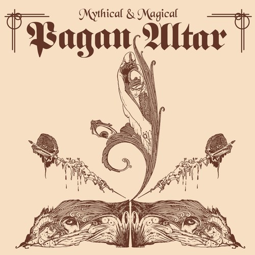 Pagan altar mythical and - mythical,