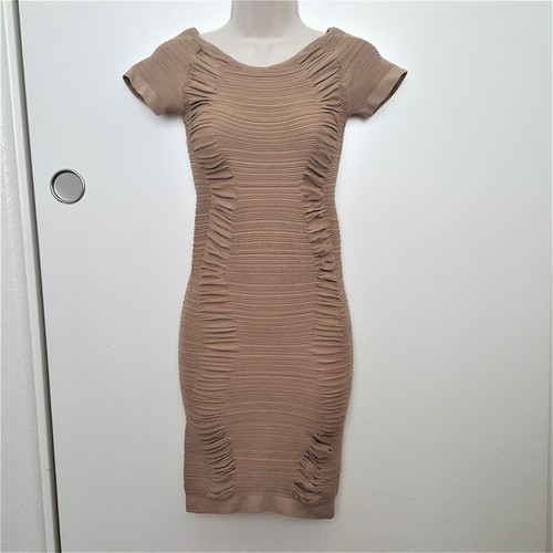 Sexy bodycon dress beige - bodycon,