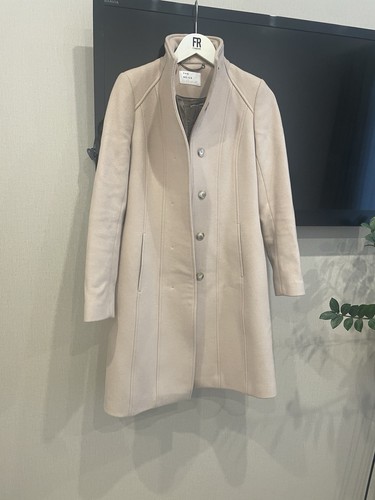 Reiss beige coat size - beige, 8