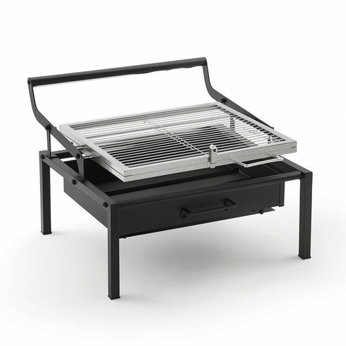 Charcoal barbecue grill - barbecue,
