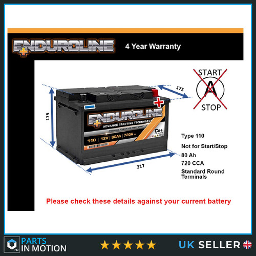 Battery fits jaguar type - fits, x
