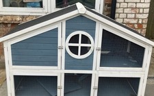 Pets at Home Foxglove Guinea Pig Hutch Blue & White