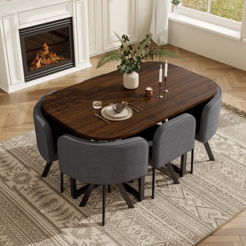 Wooden dining table chairs - &,