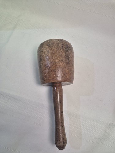 Antique wood carvers mallet - antique,