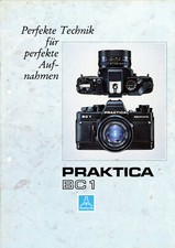 Pentacon camera brochure Praktica BC1 Prakticar bellows device B-winder (Y879