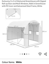Pvc walk greenhouse 2 x - x,