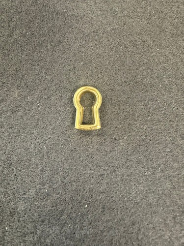 Stamped brass keyhole - (5,
