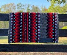 Wool Western Saddle Show Blanket Horse Handmade Blanket Woolen Saddle Blanket.