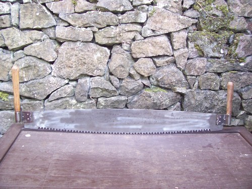 Antique french crosscut - antique,