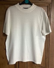 Brand New Women's Mint Velvet Ivory Short Sleeve Top Size 16