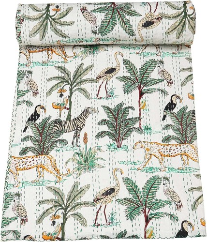 Indian handmade cotton kantha - indian,