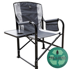 OLPRO Directors Folding Camping Chair with side Table cup holder RETURN 84596