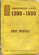 Fiat 1300 & 1500 original official workshop manual 1962