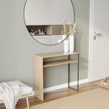 80cm wooden steel - wooden, console