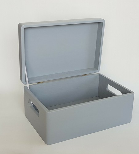 Wooden box storage chest lid - wooden,