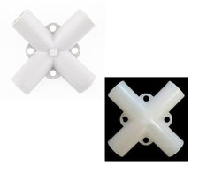 Gazebo Connector Adaptor 19mm x 19mm x 19mm x 19mm White 4-Way Centre Fixture