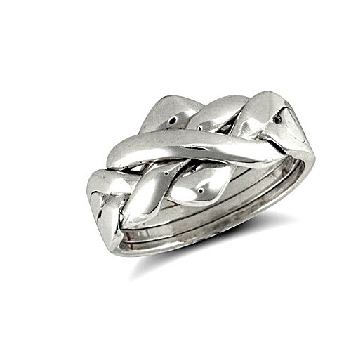 9ct white gold hallmarked - 9ct, 4