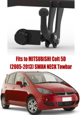 Swan Neck Tow Bar For MITSUBISHI Colt 5 Doors (2005-2013) & 7 Pin Kit - M310